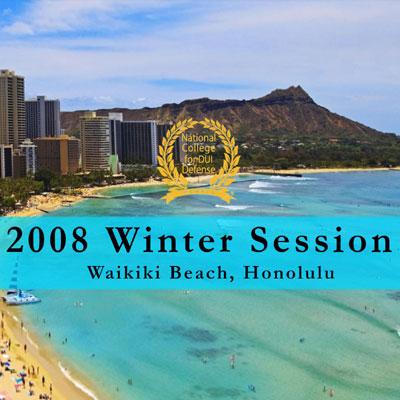 2008 Winter Session Written Materials (Waikiki Beach,HI)